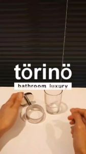 torino Premium Bathroom Accessories Stainless Steel 304 Glass Tumbler Holder T2 Series Pemegang Tumbler Kaca 玻璃杯架