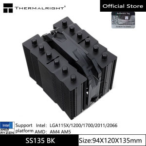 Thermalright | Thermalright TR-SS135 CPU Air Cooling Radiator 135 Height AGHP6 Heat Pipe Twin Towers Support LGA1700/115X/2011/AM4/AM5