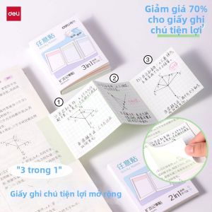 deli | Foldable Transparent High Light Note Sticky Notes