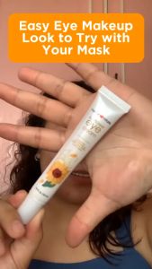 Human Nature Sunflower Eye Cream 15ml 100% Natural with Sunflower Beauty Oil | Nourishing Brightening Depuffing Smoothening (No Harmful Chemicals)