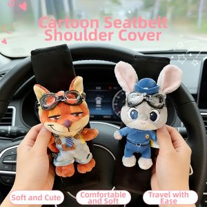 JOYCS | Adorable Couples Car Seat Belt Cover Decorative Shoulder Pads