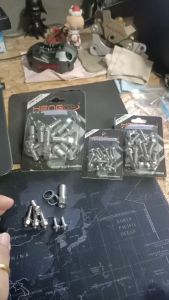 ชุดน็อตเลส ประกับครับเบรค์ เทน่า/น็อตสแตนเลส หัวสนาม ยึดเบรคครัช รุ่น SONIC/DASH/SCOOPY/NSR/PCX/CBR (แยกขาย) น็อตเฮงสกรู