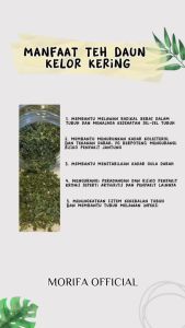 Teh Kelor Premium Murni Daun Kelor Pengeringan Indoor