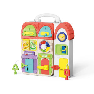 Toys for 1 Year Old Montessori House Busy Board for Toddlers 1-3 Light Up Musical Baby Toys 12-18 Month Sensory Toddler Toys Age 1-2 Fine Motor Skills Toy Xmax Birthday Gift for 1 Year Old Boy Girl