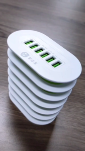 V2S VS6702 Portable Multi Interface Compatible 6 USB 7A Power Charger