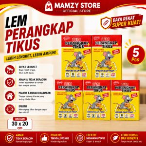 5 Pcs Perangkap Tikus Papan Lem Super Lengket Buku Siap Pakai | Ukuran 30 x 20 cm | Aman & Tidak Beracun | Praktis & Mudah Digunakan | Efektif Menangkap Tikus | Lebih Bersih dan Higienis