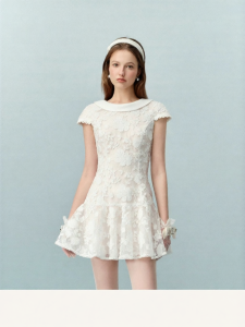 AIVEI | Hepburn Style Lace and Backless Summer Dress
