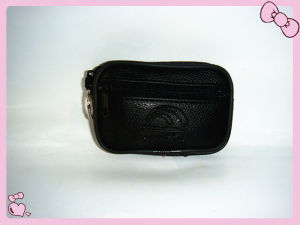 Womens Middle-Aged and Elderly Mommy Street Shopping Small Wallet Coin Purse Coin Bag Pocket Bag Double Zipper with Key Ring