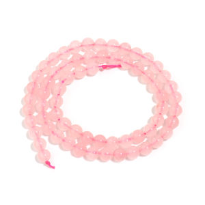 Apx 32-95pcs/strand 4 6 8 10 12mm Pink Quartz Crystal Beads Natural Stone Beads Loose Spacer Beads For DIY Jewelry Making