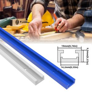 Ray Trượt Chữ T Hai Cạnh 500MM Với Núm Vặn Chữ T Đai Ốc Trượt Góc Ray Trượt Chữ T Rãnh Chữ T Hợp Kim Nhôm Đa Năng Dùng Trong Chế Tác Gỗ