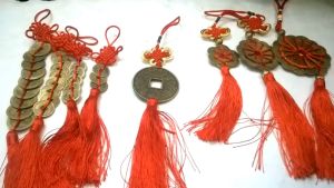 [HCM]Xâu tiền 8 đồng hoa mai phong thủy treo xe-Chiêu tài lộcmay mắn