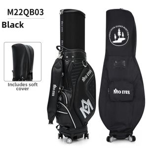 MOO EYES | Mens Adjustable Golf Bag with Hard Shell for Air Travel