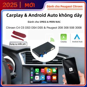 Mô-đun Đa Phương Tiện Không Dây Carplay Android Auto Cho Peugeot SMEG NAC 208 308 508 3008 Citroen C4 DS3 DS4 DS5 Có Camera
