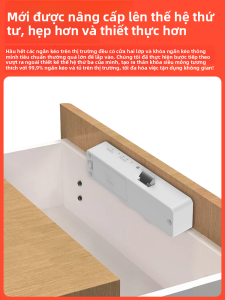 elinksmart | No Drill Electronic Card Swipe and Password Invisible Closet Lock