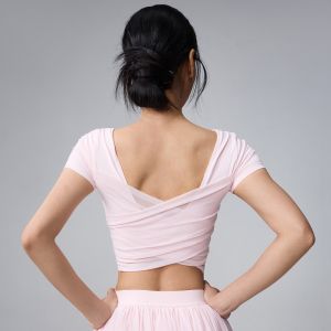 SKINOFSKIN | Mesh Back Beautiful Slimming Fixed Cup Yoga Top