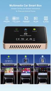 Phone Planet | 8G+64G CarlinKit CarPlay AI Box Android 13.0 Wireless CarPlay Adapter 2.4+5G GPS FOTA For Netflix YouTube Play Store