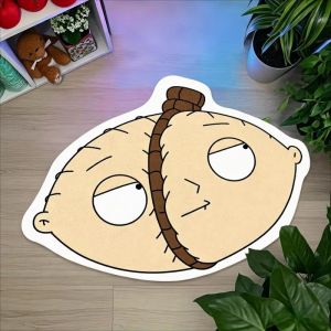 VIKAMA Cartoon Character Floor Mats Soft Comfortable Bedroom Bedside Rugs Non-Slip Entryway Doormats Home Decor for Kids