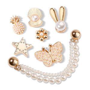 WJ | Ballet Clogs Decoration Accessories Pearl and Butterfly