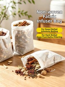TAFUMAN | Cooking and Infusion Non-woven Herbal Filter Bags 100 Pieces