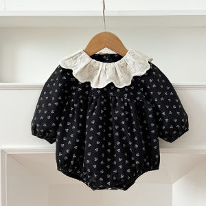 0-24M Newborn Infant Baby Girls Romper Baby Girl Bodysuits Long Sleeve Cotton Baby Clothes Flowers Cute Fashion Baby Clothing