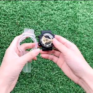 Colorful Resin Sport Strap for Casio G-SHOCK GA-100 GA-110 GA-120 GD-110 Transparent Men Replacement Watch Band Protective Case