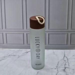 [ SMILE ] BOTOL KACA SMILE / TEMPAT AIR MINUM MOTIF SMILE