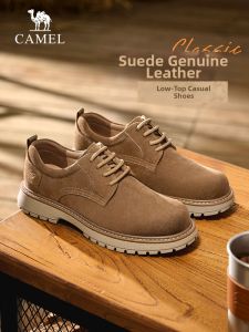 CAMEL | Retro British Suede Casual Shoes Men Low Cut Large Head