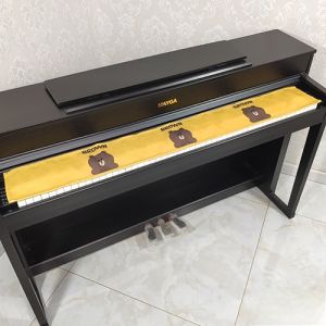 Digital Cotton Linen Piano Key Cover Dustproof Cloth Keyboard Cover Sheet for 88 Keys Electric Piano Instrument Cover