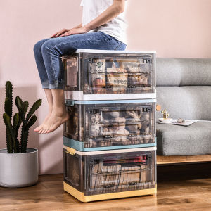 [Buy 2 or more get gift] Large Foldable Storage Box Organiser Storage Bag Storage Stool Stackable Clothes Storage Box Organizer Storage Boxes