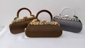 Model Terbaru! Tas Pesta Farnell Clutch Kondangan Wanita Diamond Cantik Elegan 2944 SG