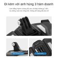 TELESIN Motorcycle Helmet Mount Strap Flodable Front Chin Mount for GoPro 12 Hero 11 10 9 DJI Osmo Action3 Insta360 Accessories. 