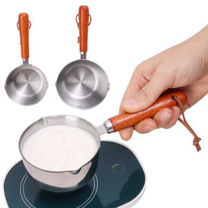 150ml/300ml thép không gỉ Mini Pan không dính sữa nóng chảo dầu chịu nhiệt chống gỉ Dụng cụ nhà bếp
