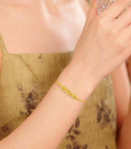 ZHOU LIU FU 周六福 S925 Sterling Silver Jewelry Set Fortune Coins Link Bracelet Necklace 18K Gold Plated Blessing Jewelry for Women Girl D0615571/D0715572