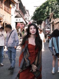 ฤดูใบไม้ร่วง ฤดูหนาว ผู้หญิง ชนเผ่า สไตล์ผ้าพันคอซินเจียงทุ่งหญ้าทิเบตกันวานตะวันตกเฉียงเหนือเดินทางผ้าคลุมไหล่ผ้าพันคอผ้าพันคอสี่เหลี่ยมผืนผ้ายาว