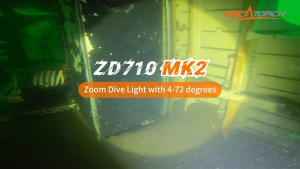 ORCATORCH ZD710 MK2 Dive Light 4°–72° Zoom Beam Scuba Diving Flashlight 150m Waterproof Underwater Torch