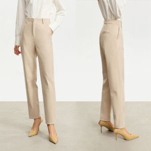 AMII | Minimalist Winter New Straight Leg Pants Slim Fit