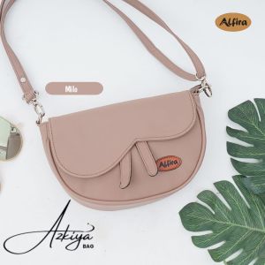 Azkiya Bag By Alfira tas selempang wanita terbaru bahan chocoly