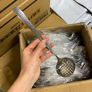 Vv Home 304 Stainless Steel Long Handle Soup Spoon Ladle for Hot Pot Soup Shell Large Spoon Kitchen Cooking Utensil