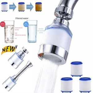 Kitchen Faucet Water Tap Filter bubbler filter for Hard Water Bath Filtration Purifier Remove Chlorine Heavy Metal Filtered