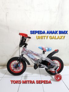 Sepeda BMX Anak Laki Laki Unity Galaxy 16 inch Ban Jumbo 3.0 Ada Musik