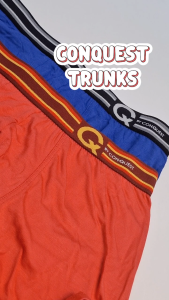 Conquest (2 Pcs) Mens Soft Touch Trunk Underwear for Everyday Flexible Comfort – Q7212