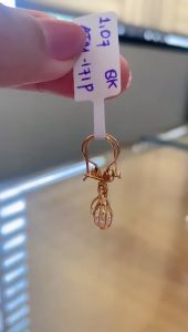 ANTING EMAS KADAR 300 (6KARAT) DAN KADAR 375% (8 KARAT) ANTING EMAS MODEL BARU ANTING LAMPION KRISTAL ANTING WANITA EMAS SUPER CANTIK ATM 171