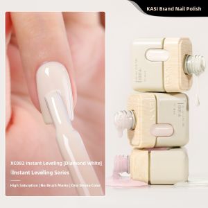 Kasi | One-Second Leveling Gel Polish Salon Use High Saturation White Black