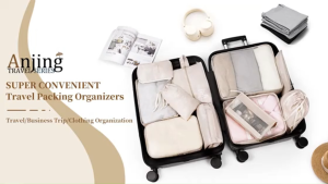 7/8 Pcs Set Travel Storage Bags Organize with Zipper Portable Luggage Pouch Waterproof Dustproof Organizer Pouch Cube Large Capacity