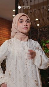 Raunapride Sarimbit Lebaran 2025 / Sarimbit Asmara -  Broken White / Fashion Muslim