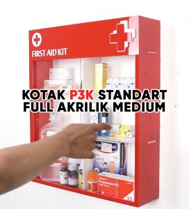 Kotak Obat P3K Akrilik Standard Medium