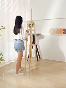 【One for 50 years】wooden easel Wedding Poster/ Display Stand Art Supplies Sketch Wooden Frame Advertising Poster Display Rack Art Supplies easel Pine Wood strong Height adjustable easel stand for painting Decorative frame Multifunctional Display Stand