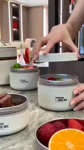 BHQ 304 Stainless Steel Bento Lunch Box Set Portable Lunch Container with Insulated Bag Makanan Bento Kotak