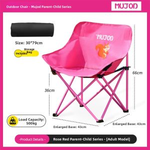 MUJOD | Portable Lightweight Moon-shaped Outdoor Camp Beach Fishing Chair