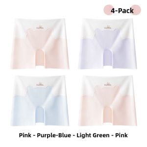 Miiow | Girls Safety Pants Ice Silk Flat Angle Thin Bottom Shorts Underwear For Children Age 4-14 Nylon Spandex Blend Cat Woman Brand